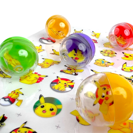 Игрушки в капсулах 34х30 мм Наклейки ПОКЕМОН 250 шт/уп