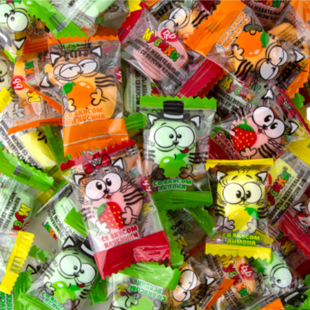 Конфеты жевательные "Мусики", флоупак, 1 кг/уп