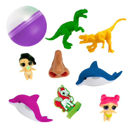 Игрушки в капсулах 53 мм Микс Популярный 50шт/уп