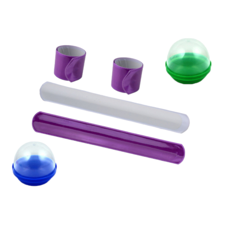 Игрушки в капсулах 45 мм Браслет хлоп микс 100 шт/уп (А)