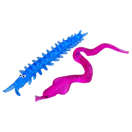 Игрушка-тянучка Насекомые/рептилии, в ассортименте, 12 шт/уп