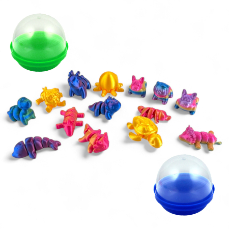 Игрушки в капсулах 45 мм Флекси-микс 100 шт/уп