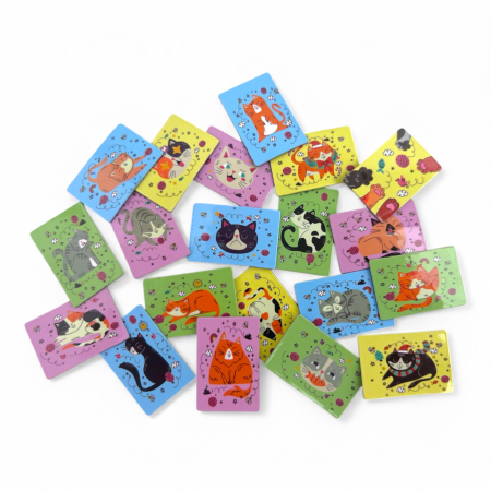 Магнит плоский "Котики" 250 шт.