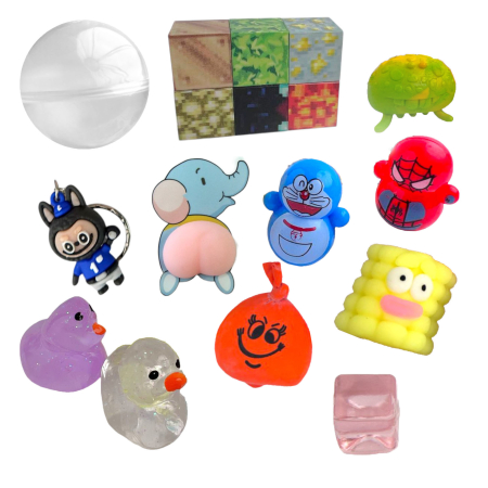 Игрушки в капсулах 48 мм Микс Популярный, 100 шт/уп