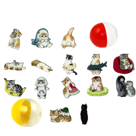 Игрушки в капсулах 34х30 мм Наклейки КОТЯТА 250 шт/уп