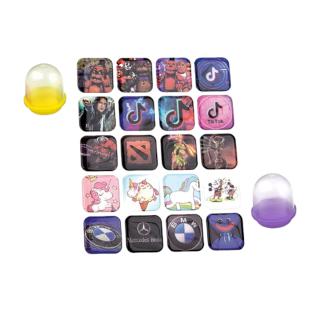 Игрушки в капсулах 28 мм Стикер Лоп Топ 250 шт/уп