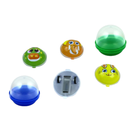 Игрушки в капсулах 45 мм Зверята микс 100 шт/уп (А)