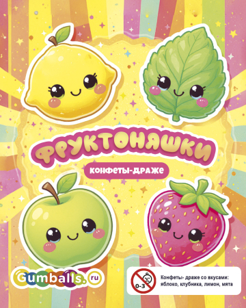 Дисплей для витрины ТА Small Фруктоняшки 14х12 см, вар.2