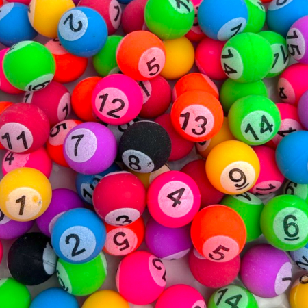 Мячи прыгуны 25 мм "Бильярд" 100 шт