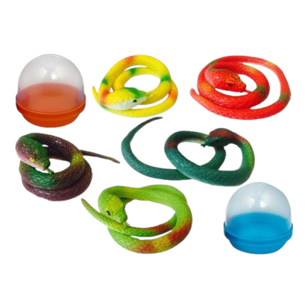 Игрушки в капсулах 45 мм Змеи (А) - 100 шт/уп