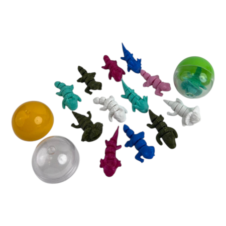 Игрушки в капсулах 34х30 мм Флекси РЕПТИЛИИ МИКС (мультицвет) 250 шт/уп