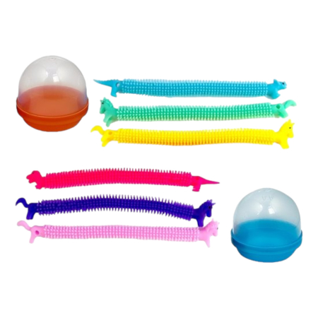 Игрушки в капсулах 45 мм Браслет-тянучка 100 шт/уп (А)