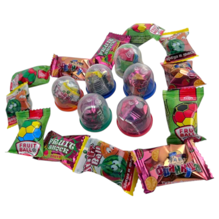 Жевательная резинка в капсулах 28 мм Летний МИКС  250 ШТ/УП