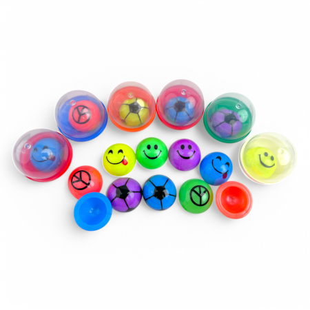 Игрушки в капсулах 45 мм Попрыгунчик половинка (А), 100 шт/уп