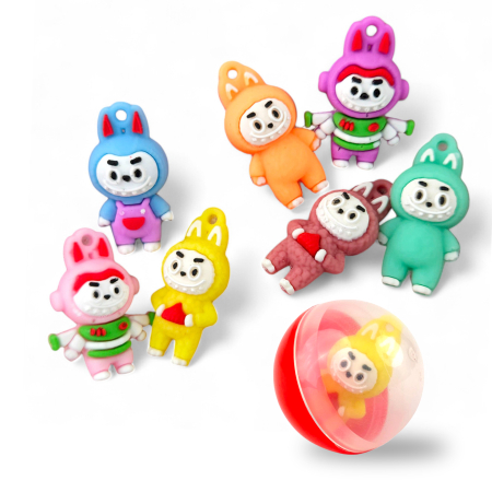 Игрушки в капсулах 34x30 мм Лабубу ФИГУРКИ 250 шт/уп