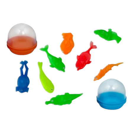 Игрушки в капсулах 45 мм Рогатки 100шт/уп (А)