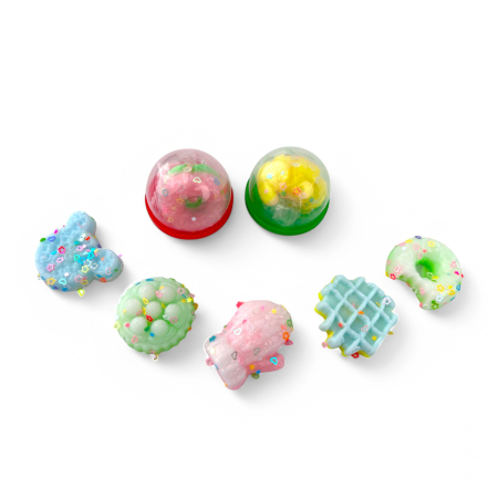 Игрушки в капсулах 45 мм Сквиш Выпечка 100шт/уп