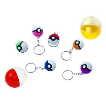 Игрушки в капсулах 34х30 мм Брелок покемон 250 шт/уп