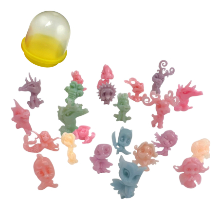 Игрушки в капсулах 28 мм Веселые малыши 250 шт/уп