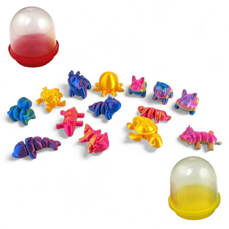 Игрушки в капсулах 28 мм Флекси ЖИВОТНЫЕ 250 шт/уп
