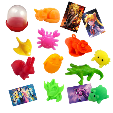 Игрушки (микс игрушек) в капсулах 28 мм Яркий 250 шт/уп