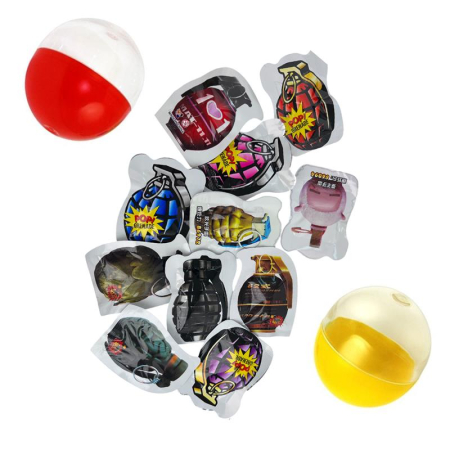 Игрушки в капсулах 34х30 мм Хлопушка 250 шт/уп 