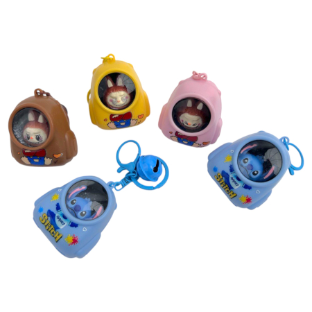 Игрушка-брелок фигурка Космонавт-фонарик, в ассортименте, 12 шт/уп