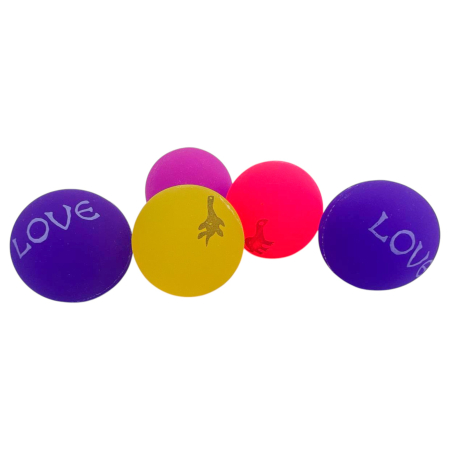 Мячи попрыгунчики Флер 45мм, набор 5 шт.