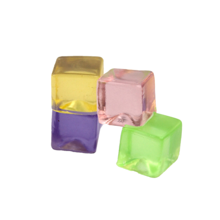 Игрушка Лизун Кубик кристалл 100 шт