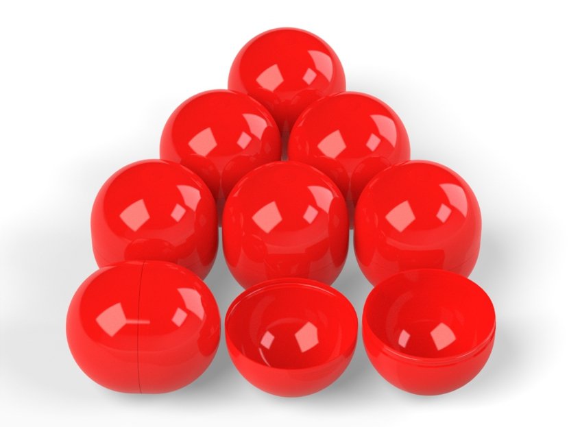 Капсула 34х30 мм ЦВЕТНЫЕ (красные)