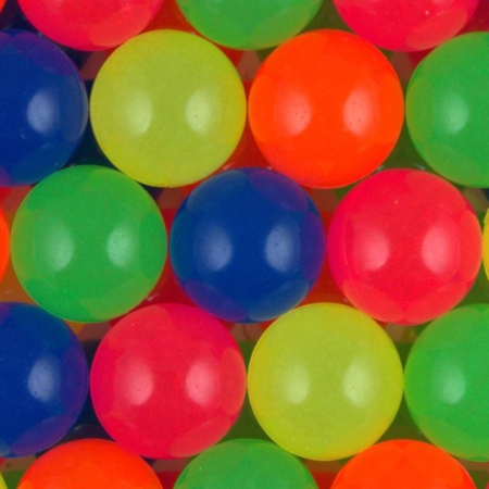 Мячи прыгуны 45 мм Неоновый блеск, 25 шт/уп