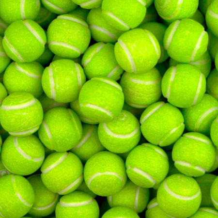 RUSGUM Теннисный мяч 24 мм. 7*180 штук