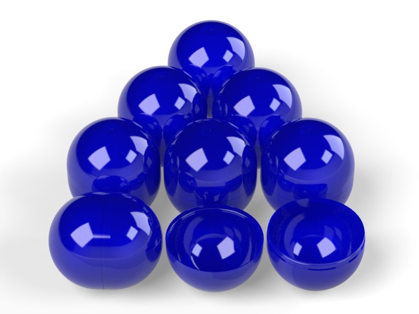 Капсула 34х30 мм ЦВЕТНЫЕ (синие)