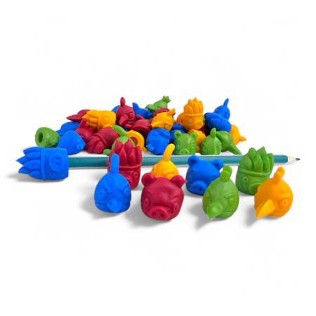 Игрушка Колпачок на карандаш "Птицы" 200 шт/уп