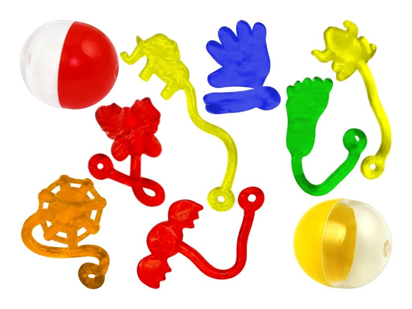Игрушки в капсулах 34х30 мм Тянучки на палец 250 шт/уп