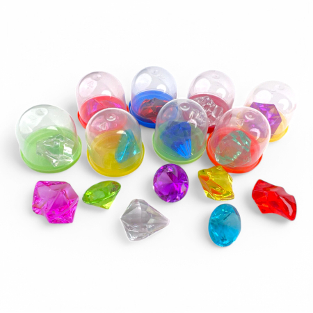 Игрушки в капсулах 28 мм Кристаллы (250 шт/упак)