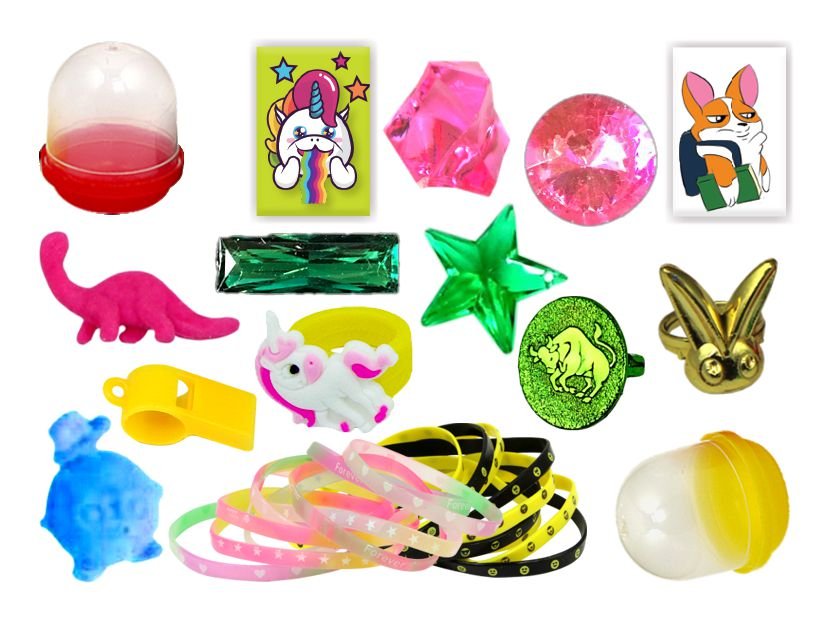 Игрушки в капсулах 28 мм Супермикс 250 шт/уп