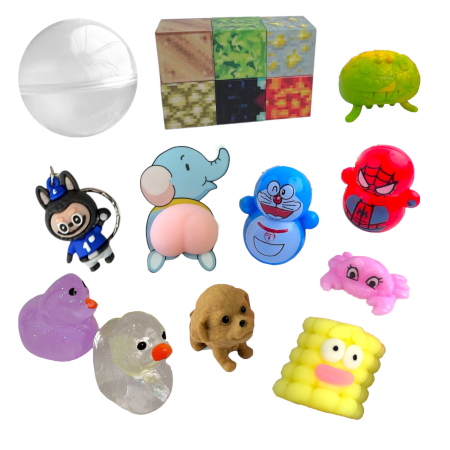 Игрушки в капсулах 48 мм Микс Популярный, 100 шт/уп