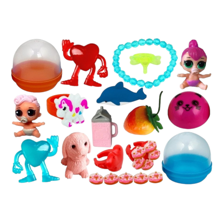 Набор игрушек в капсуле 45 мм Подружка 100 шт/уп