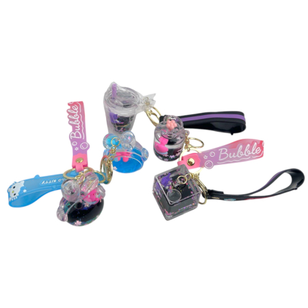 Брелок-игрушка с гелем и блестками, в ассортименте, 12 шт/уп