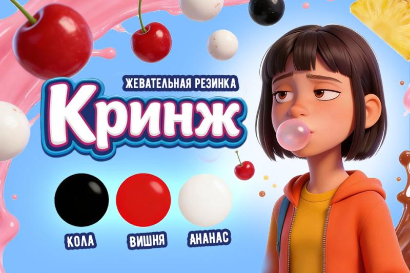 Знакомьтесь: жвачка «КРИНЖ»  — для уставших от этой жизни подростков