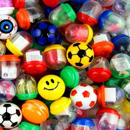 Игрушки в капсулах 28 мм Микс игрушек Бомба 250 шт/уп