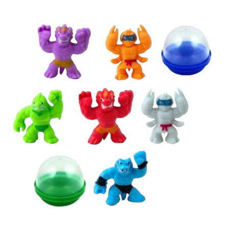 Игрушки в капсулах 45 мм Морские герои 100 шт/уп (А)