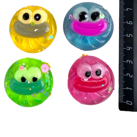 Игрушка Сквиш пельмень глазки 24 шт