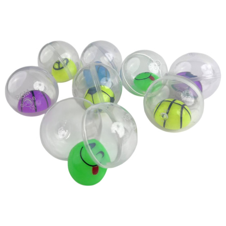 Игрушки в капсулах 48 мм Попрыгунчик-Половинка 100 шт/уп