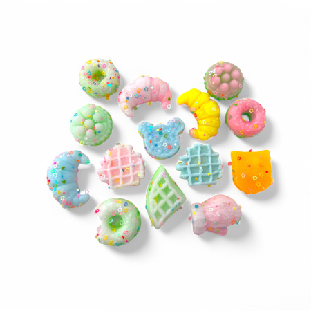 Игрушки в капсулах 45 мм Сквиш Выпечка 100шт/уп