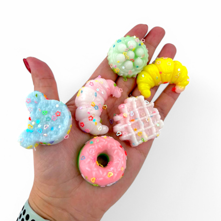 Игрушка Сквиш Выпечка 100 шт 