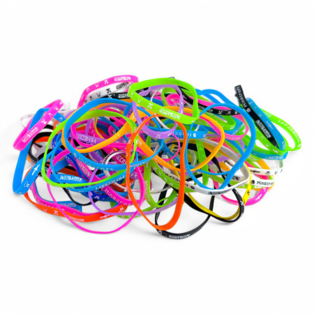 Браслет силикон тонкий (микс)