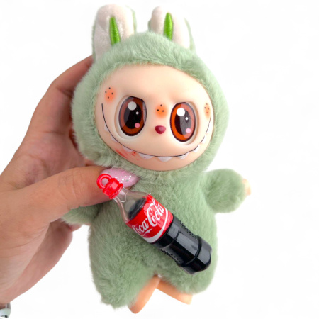 Игрушка-брелок меховой Лабубу, в ассортименте, 12 шт/уп