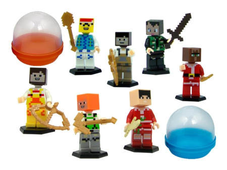 Игрушки в капсулах 45 мм Человечки-Воины (А) 100 шт/уп